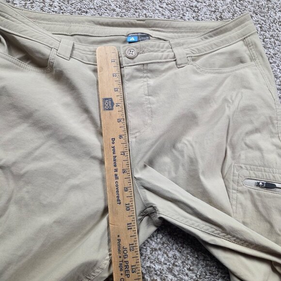 Eddie Bauer First Ascent Pants Womens 14 Beige Hiking Nylon Stretch - Picture 4 of 7